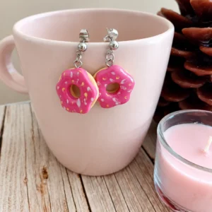 Donut rose, version argentée