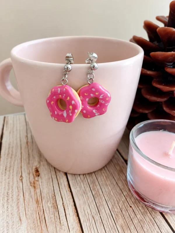 Donut rose, version argentée