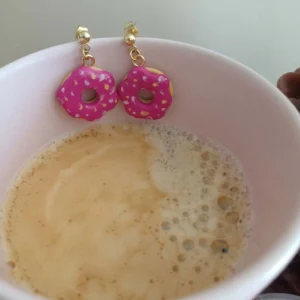Donut rose, version dorée