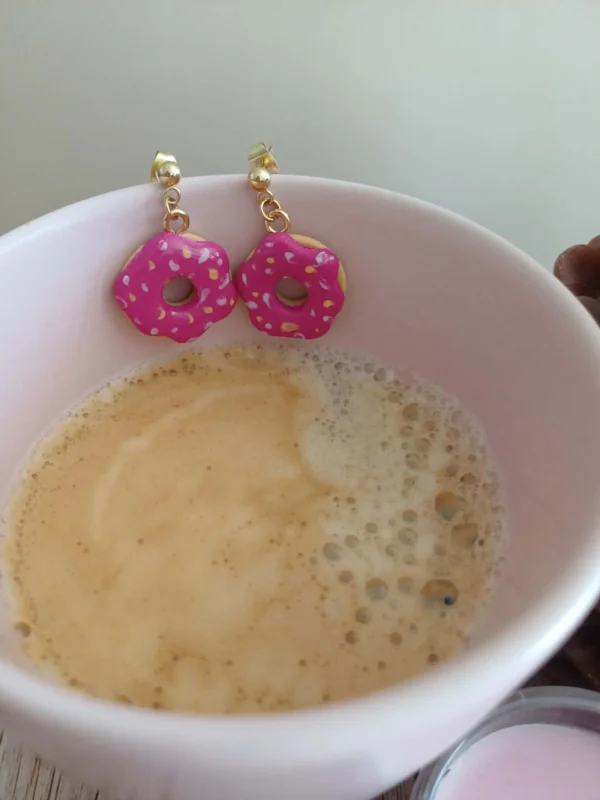 Donut rose, version dorée