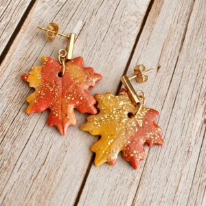 Feuille d'automne orange