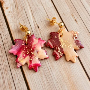 Feuille d'automne rouge